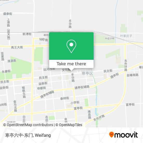 寒亭六中-东门 map