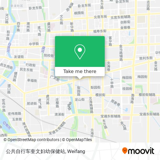 公共自行车奎文妇幼保健站 map