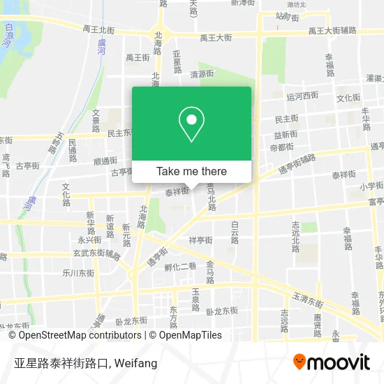 亚星路泰祥街路口 map