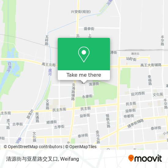 清源街与亚星路交叉口 map