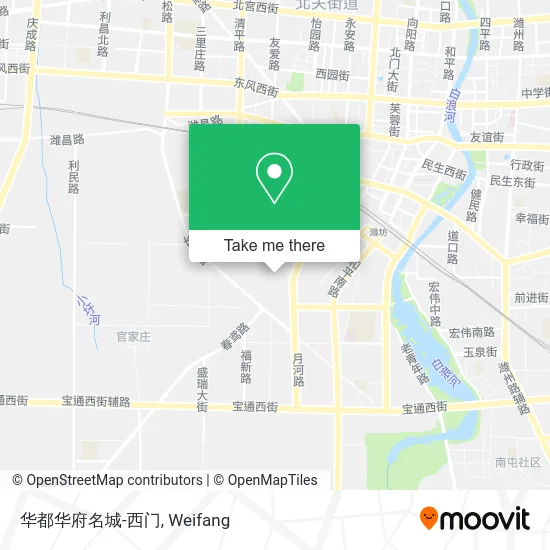 华都华府名城-西门 map