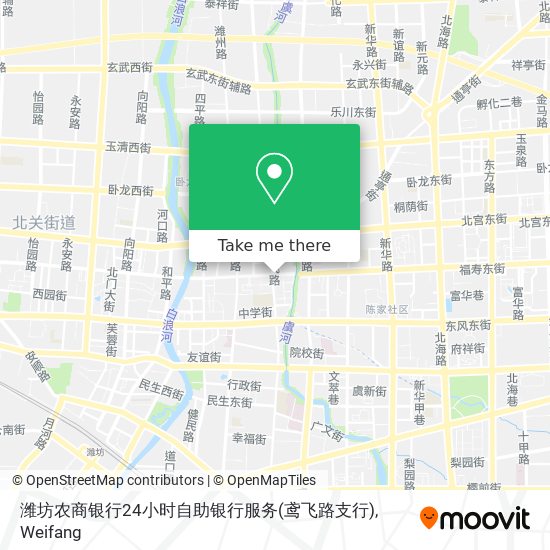 潍坊农商银行24小时自助银行服务(鸢飞路支行) map