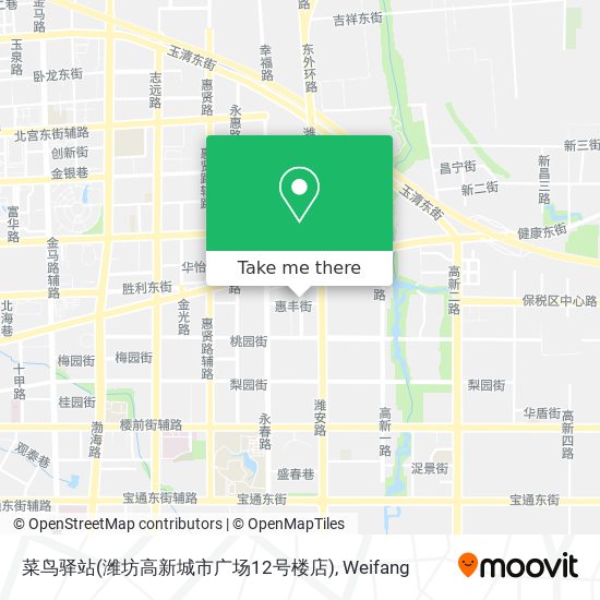菜鸟驿站(潍坊高新城市广场12号楼店) map