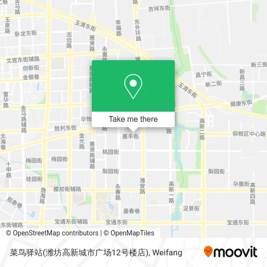 菜鸟驿站(潍坊高新城市广场12号楼店) map
