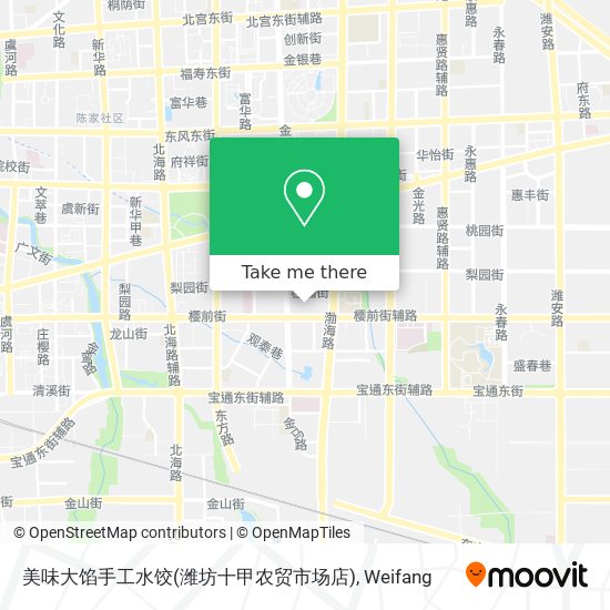 美味大馅手工水饺(潍坊十甲农贸市场店) map