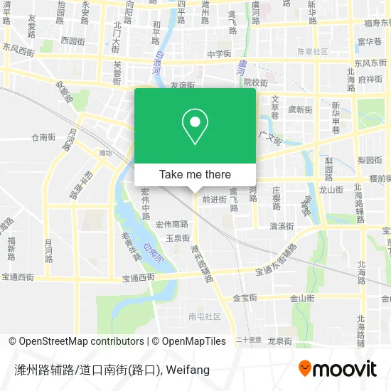 潍州路辅路/道口南街(路口) map