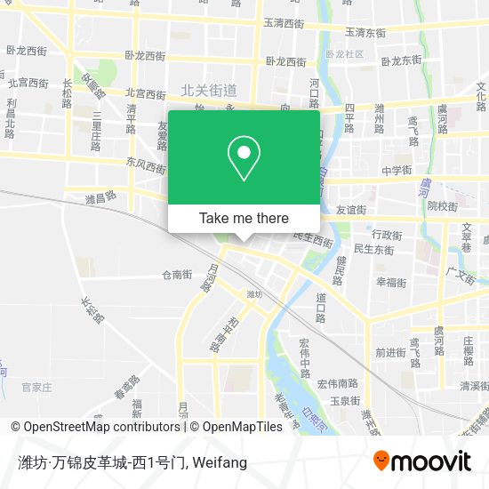 潍坊·万锦皮革城-西1号门 map
