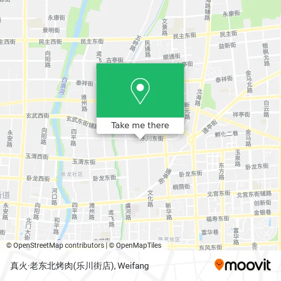 真火·老东北烤肉(乐川街店) map