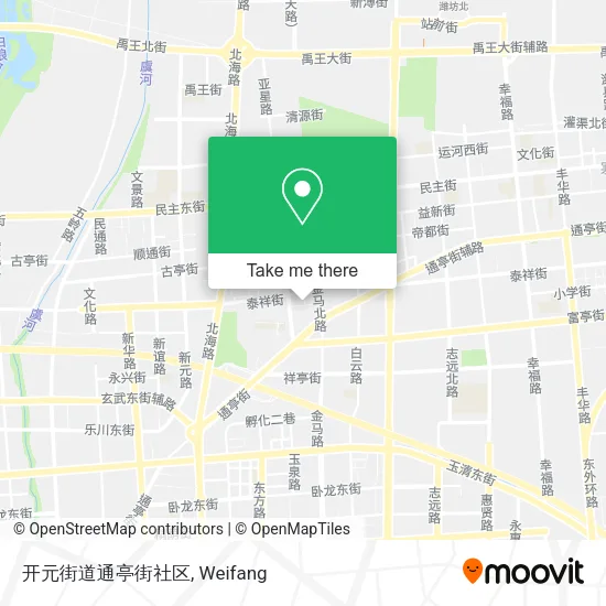 开元街道通亭街社区 map