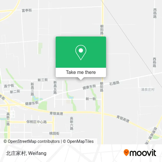 北庄家村 map