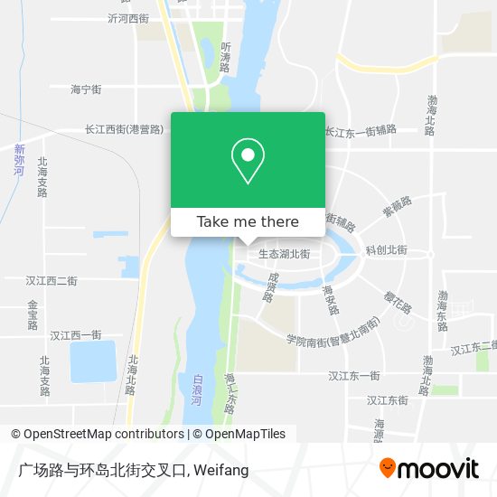 广场路与环岛北街交叉口 map