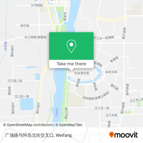 广场路与环岛北街交叉口 map