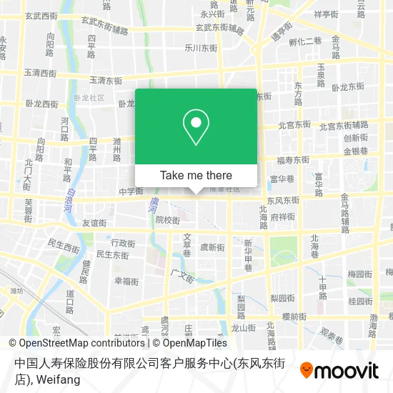 中国人寿保险股份有限公司客户服务中心(东风东街店) map