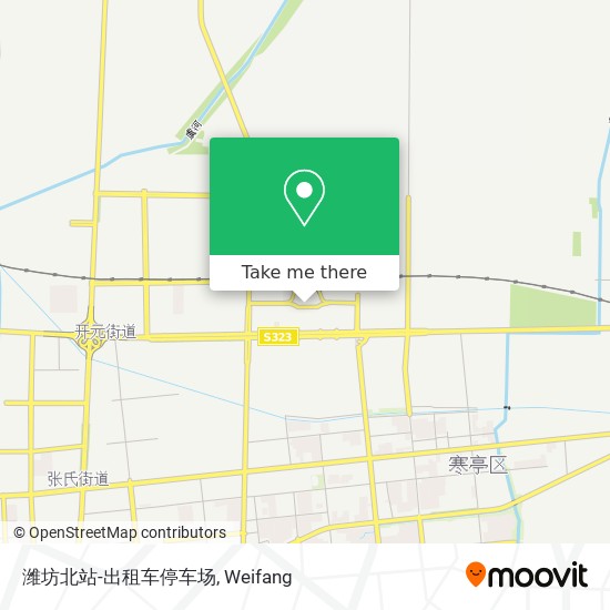 潍坊北站-出租车停车场 map