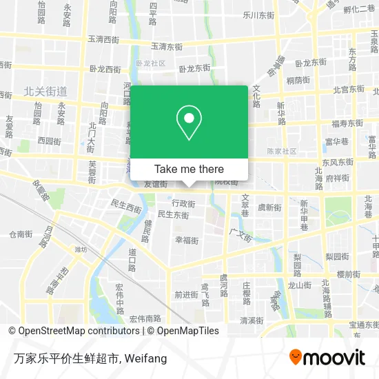 万家乐平价生鲜超市 map