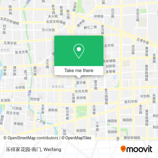 乐得家花园-南门 map