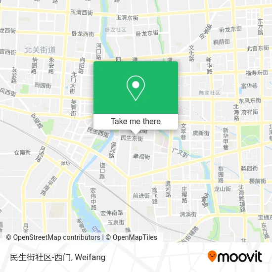 民生街社区-西门 map