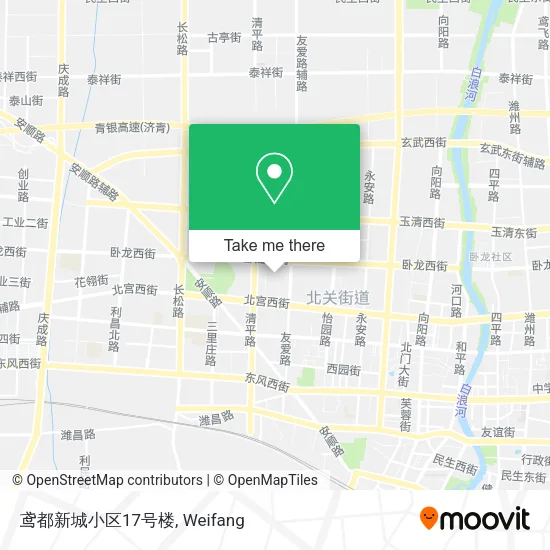鸢都新城小区17号楼 map