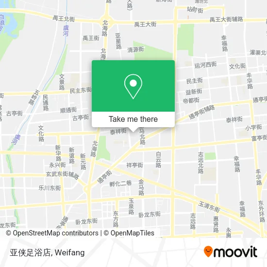亚侠足浴店 map