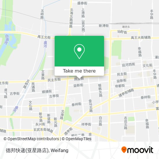 德邦快递(亚星路店) map
