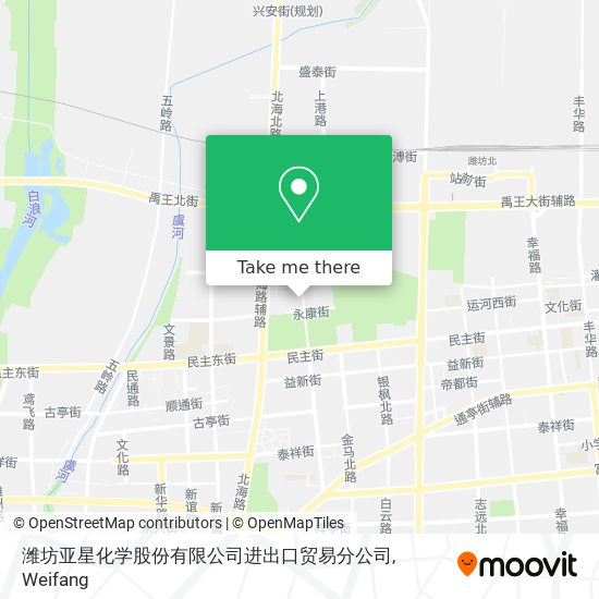 潍坊亚星化学股份有限公司进出口贸易分公司 map