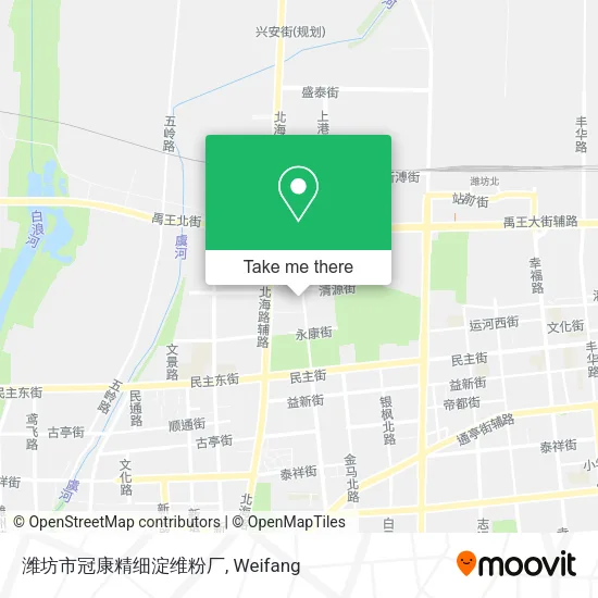 潍坊市冠康精细淀维粉厂 map