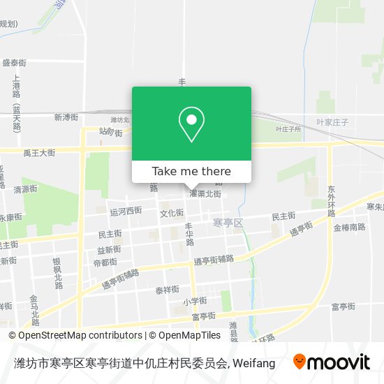 潍坊市寒亭区寒亭街道中仉庄村民委员会 map