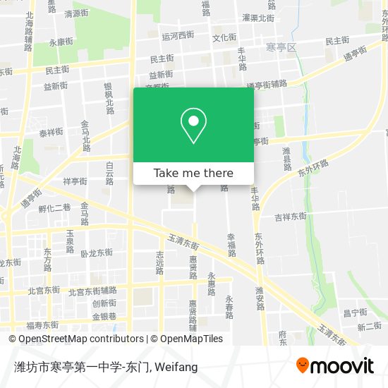 潍坊市寒亭第一中学-东门 map