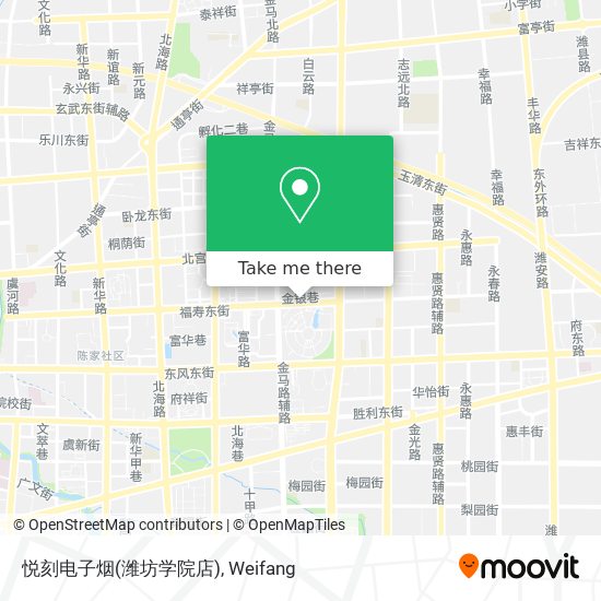 悦刻电子烟(潍坊学院店) map