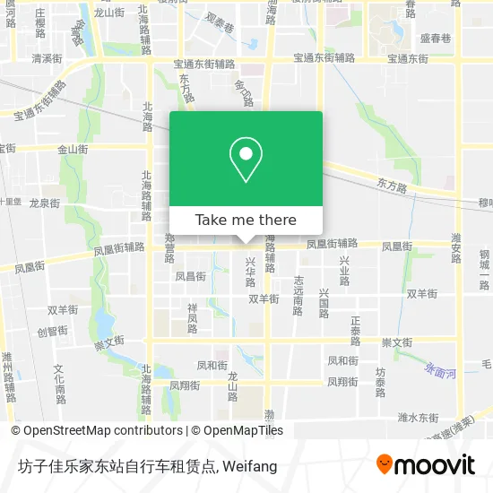 坊子佳乐家东站自行车租赁点 map