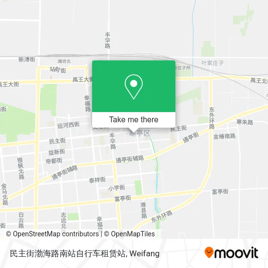 民主街渤海路南站自行车租赁站 map