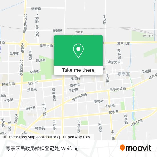 寒亭区民政局婚姻登记处 map