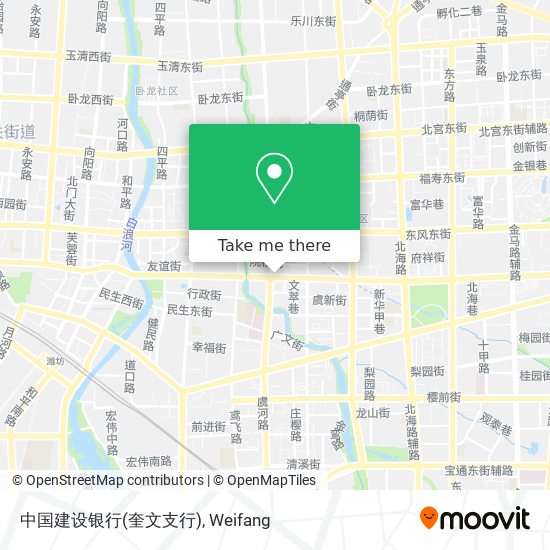 中国建设银行(奎文支行) map