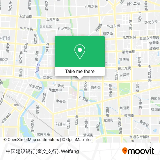 中国建设银行(奎文支行) map