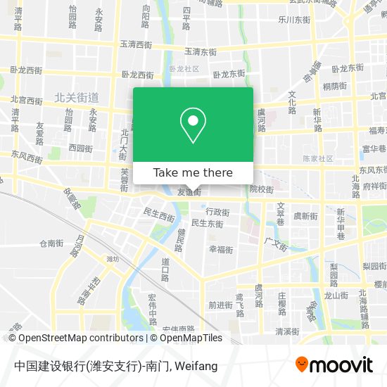 中国建设银行(潍安支行)-南门 map
