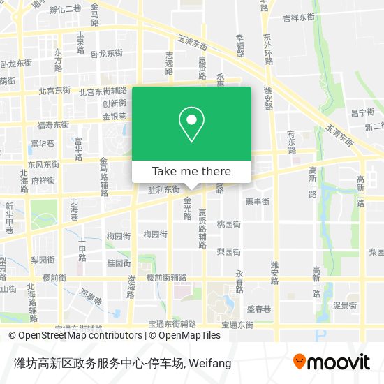 潍坊高新区政务服务中心-停车场 map