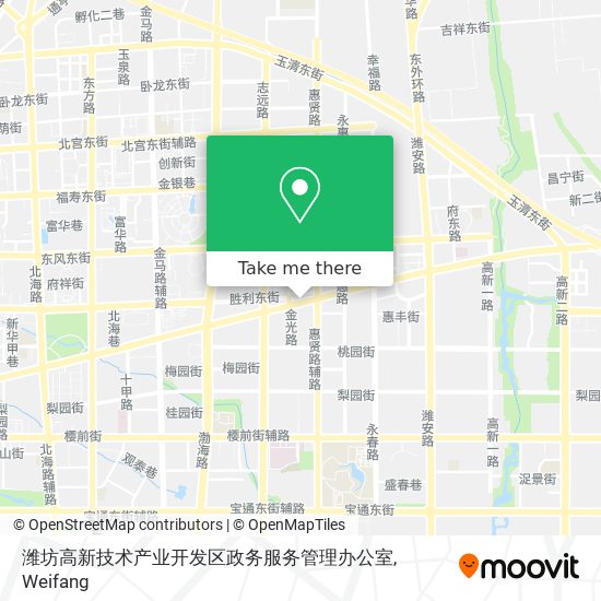 潍坊高新技术产业开发区政务服务管理办公室 map