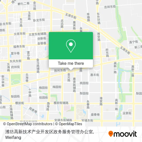 潍坊高新技术产业开发区政务服务管理办公室 map