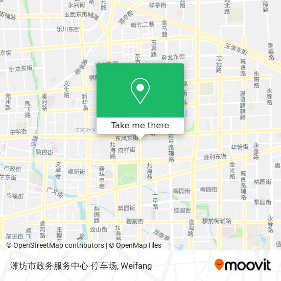 潍坊市政务服务中心-停车场 map