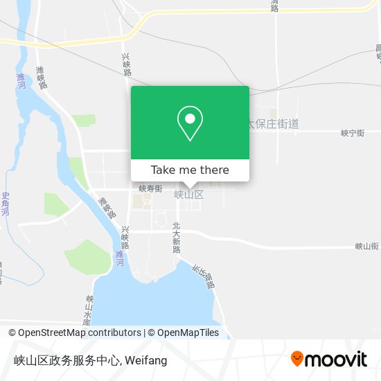峡山区政务服务中心 map