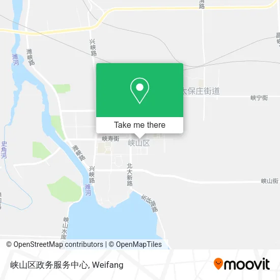 峡山区政务服务中心 map
