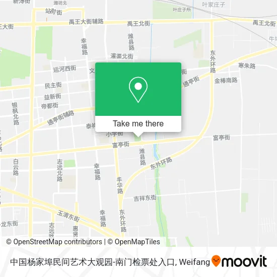 中国杨家埠民间艺术大观园-南门检票处入口 map