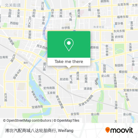 潍坊汽配商城八达轮胎商行 map