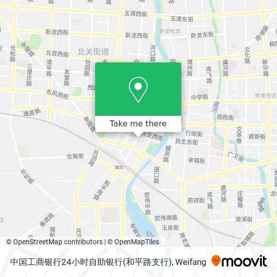 中国工商银行24小时自助银行(和平路支行) map