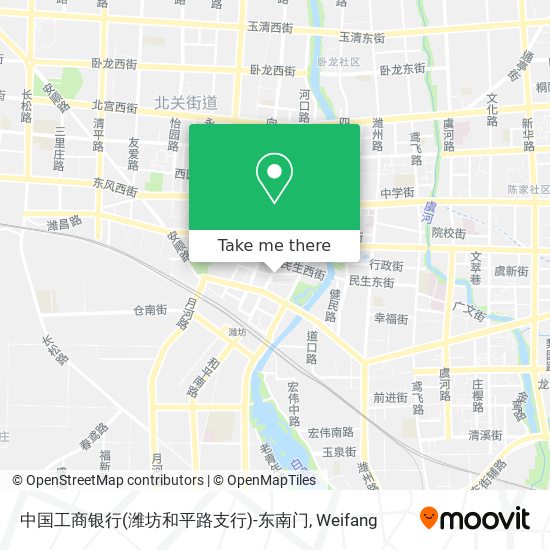 中国工商银行(潍坊和平路支行)-东南门 map