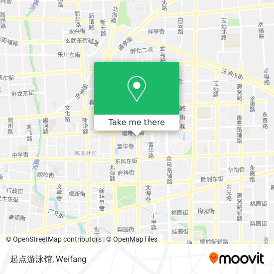 起点游泳馆 map