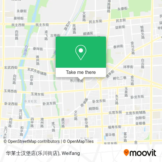 华莱士汉堡店(乐川街店) map