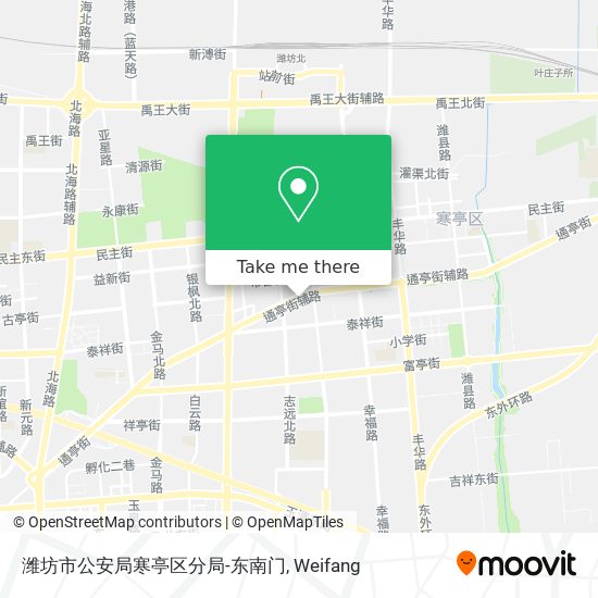 潍坊市公安局寒亭区分局-东南门 map