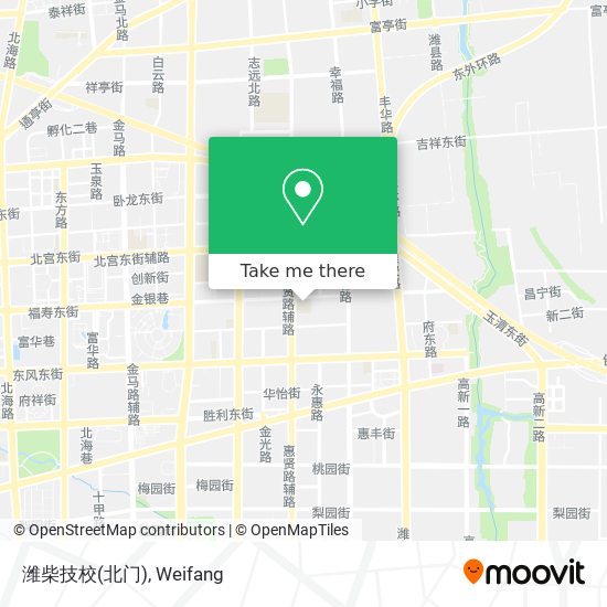 潍柴技校(北门) map