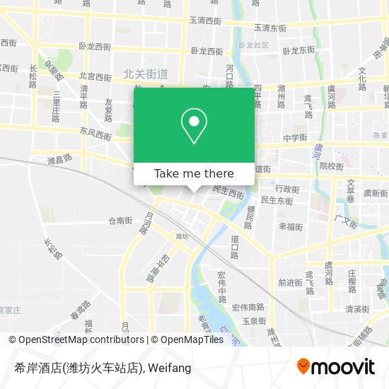 希岸酒店(潍坊火车站店) map